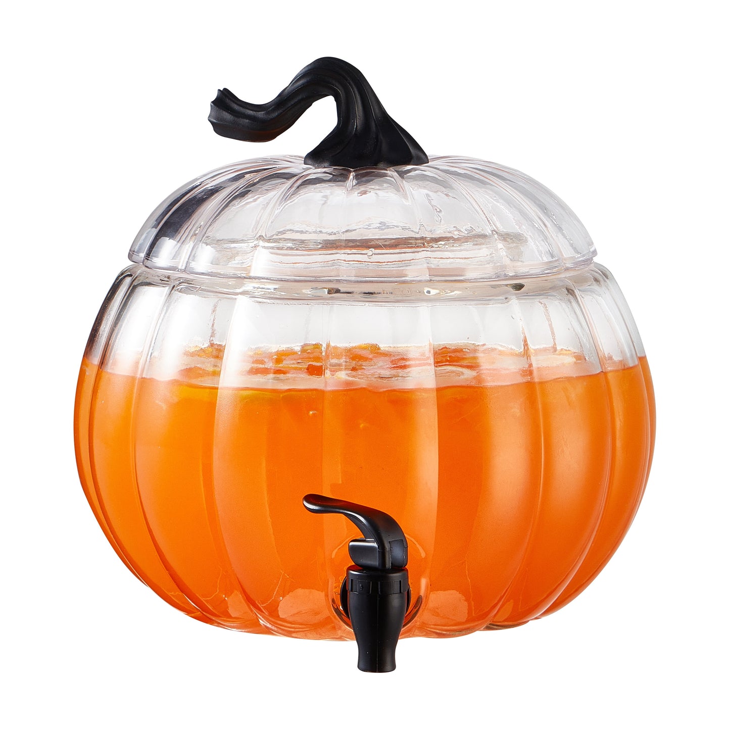 1.5 Gal Orange Pumpkin Glass Dispenser