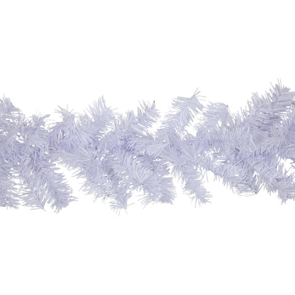 Canadian Pine Artificial Christmas Garland - 9' X 8" - White - Unlit