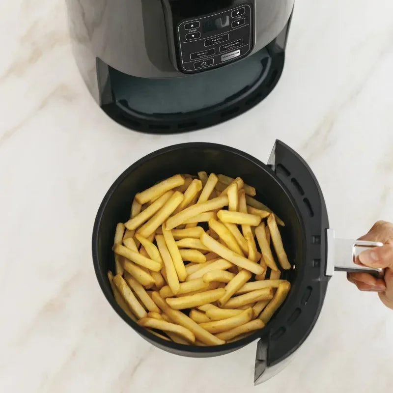 Home-Appliance Air Fryer Machine 4QT Air Fryer, Black, Kitchen