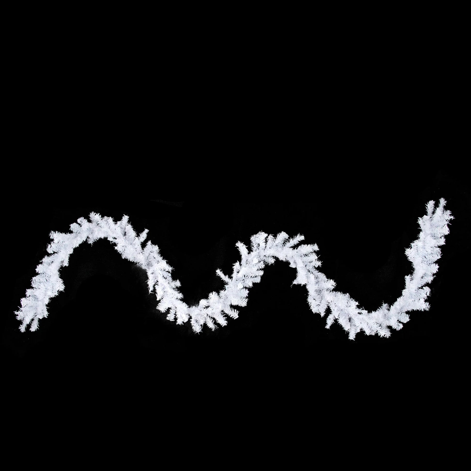 Canadian Pine Artificial Christmas Garland - 9' X 8" - White - Unlit