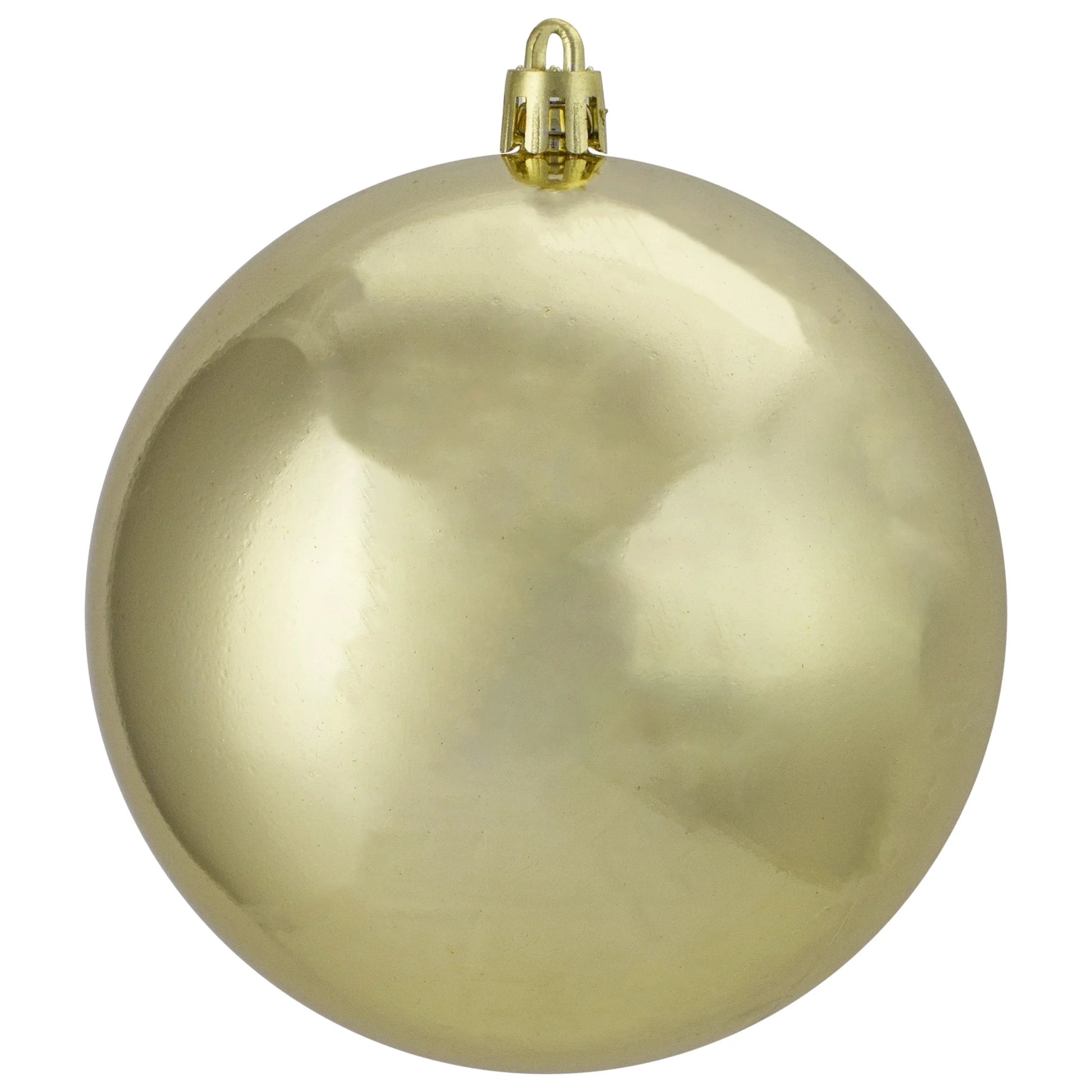 12Ct Shatterproof Shiny Christmas Ball Ornament Set 4" - Gold