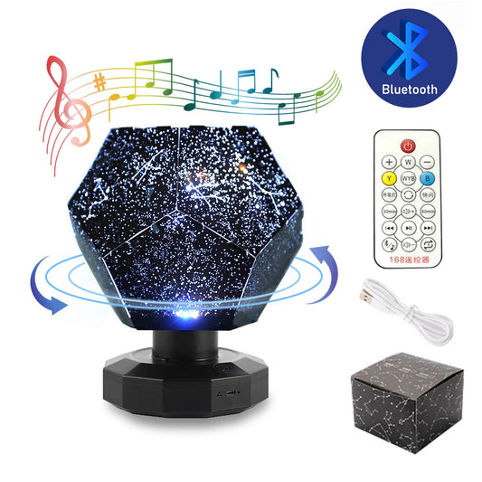 Star Projector Constellation Starry Sky Projector Christmas Gift Led USB Charging Lamp Children'S Night Light Room Decoration